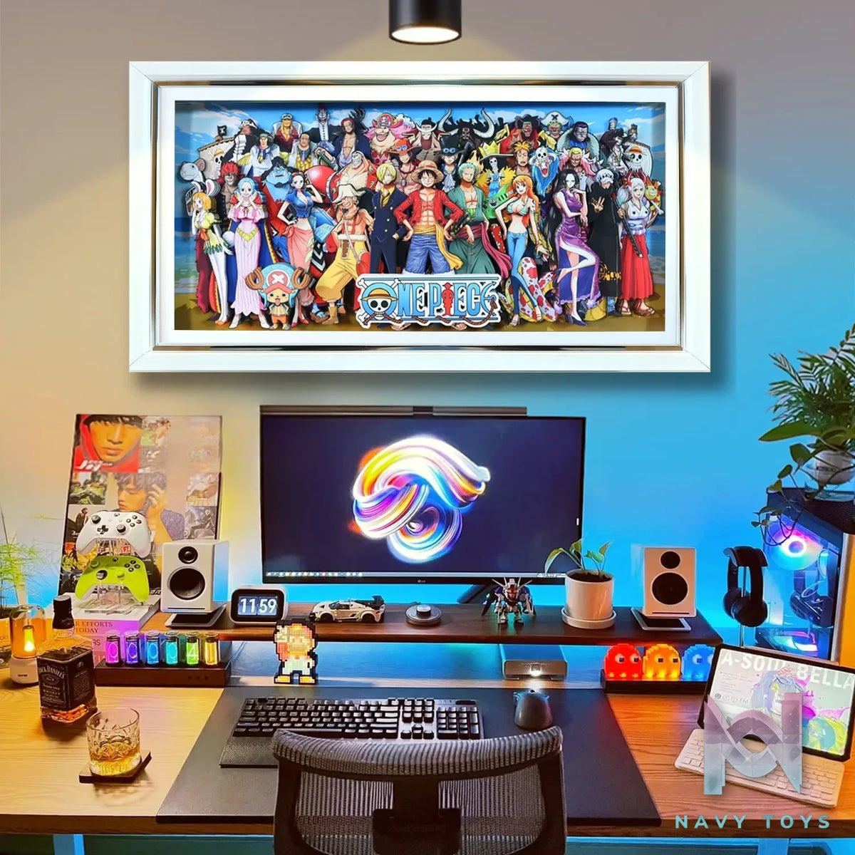 KALA HOME Studio – One Piece Multiple Characters #08 3D Decorative Painting One Piece