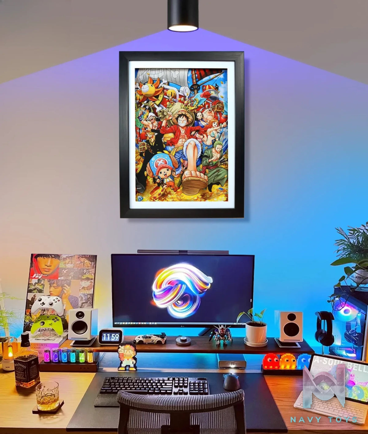 KALA HOME Studio – One Piece Multiple Characters #06 3D Decorative Painting One Piece