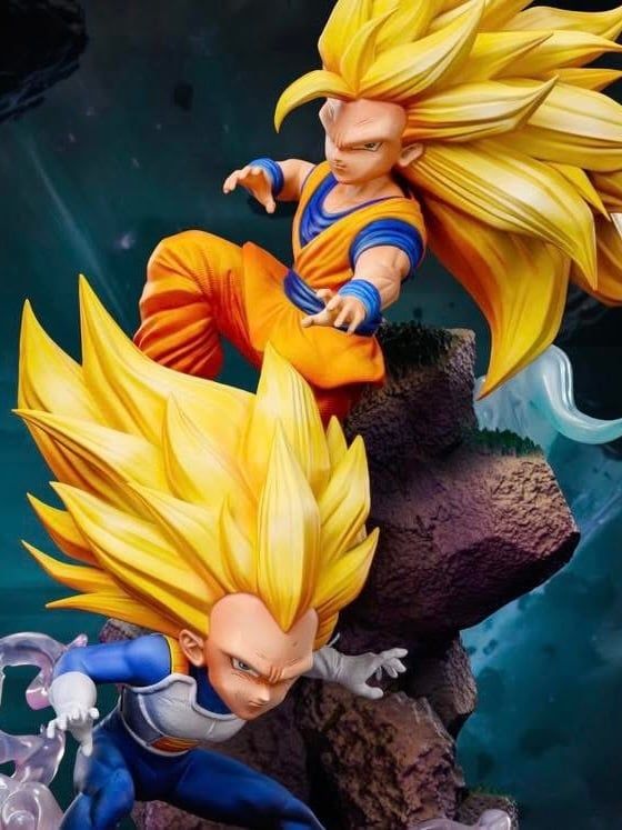 Goku SSJ3 & Vegeta - Dragon Ball - Jing Zhi Studio resin statue Jing Zhi Studio anime figure