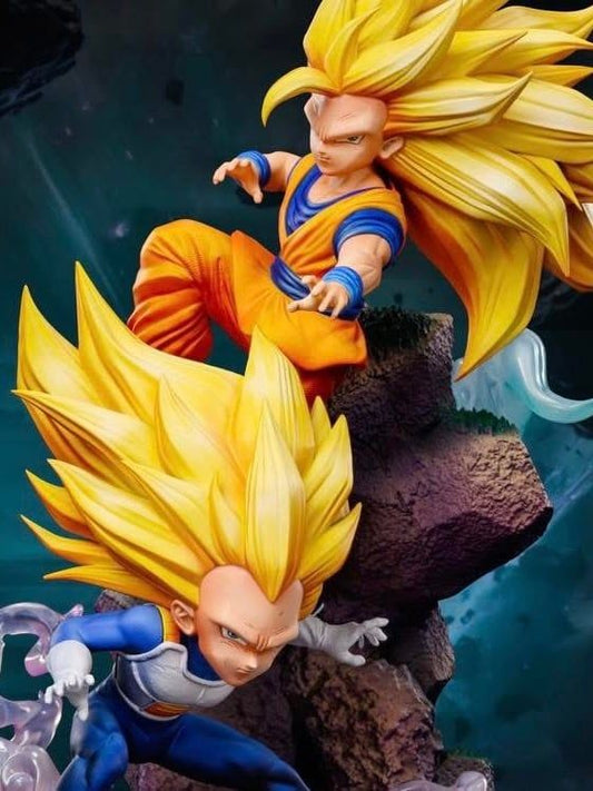 Goku SSJ3 & Vegeta - Dragon Ball - Jing Zhi Studio resin statue Jing Zhi Studio anime figure