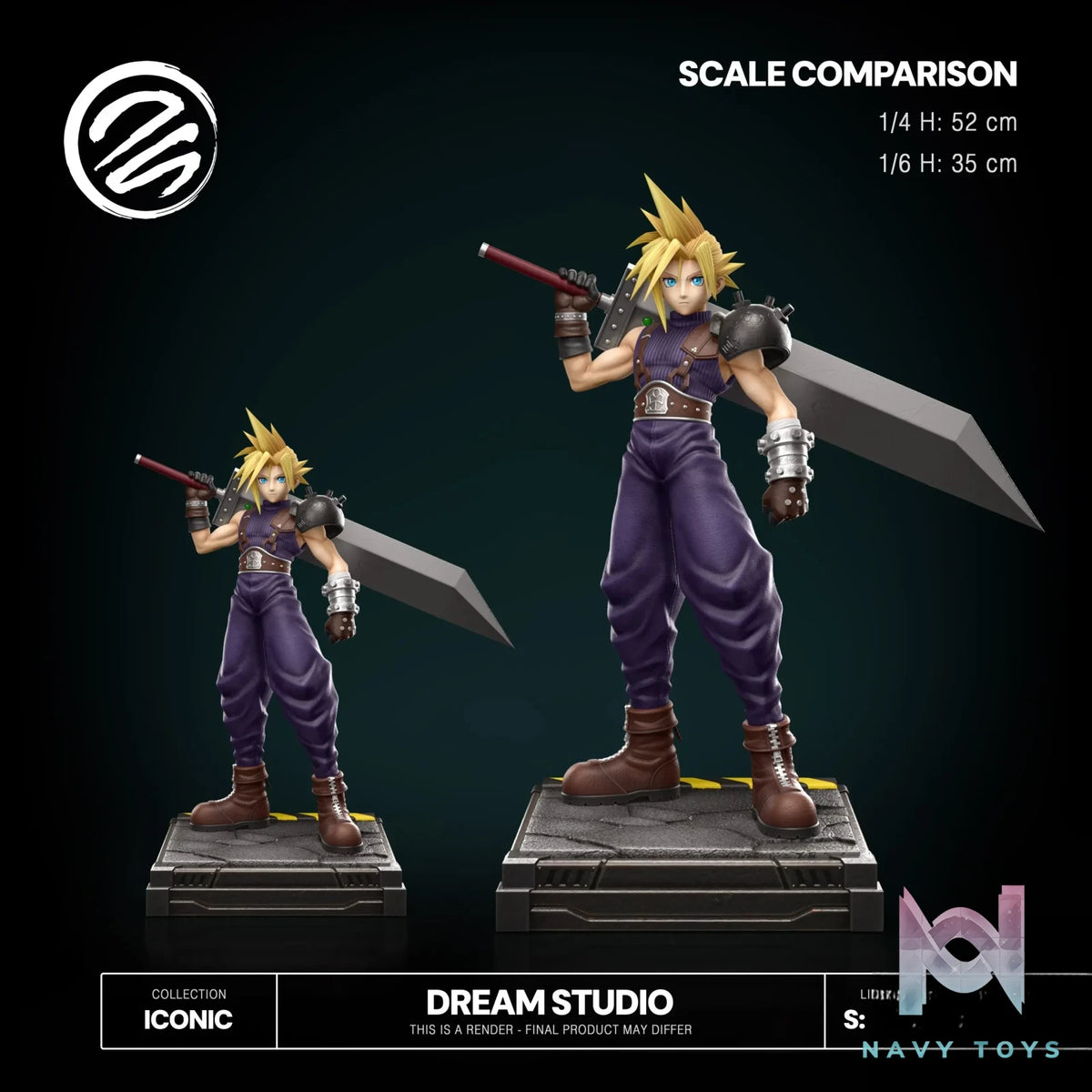 Dream Studio – Final Fantasy OG Cloud FFVII 2.0