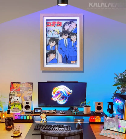 KALA HOME Studio – Shinichi Kudo X Ran Mouri 3D Decorative Painting Detective Conan