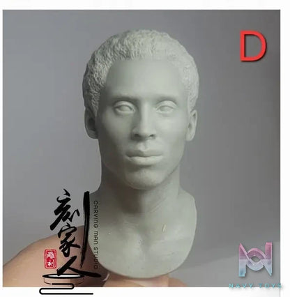 Carving Family Toys Studio – NBA 1/6 Kobe Head Sculpture CFTH01-ABCD White Model & Paint