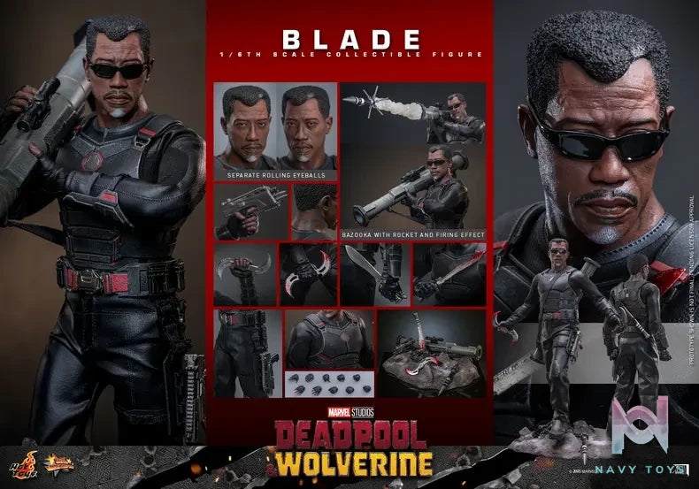 Hottoys – Marvel Deadpool & Wolverine Blade 1/6th scale Collectible Figure MMS791 (Licensed)