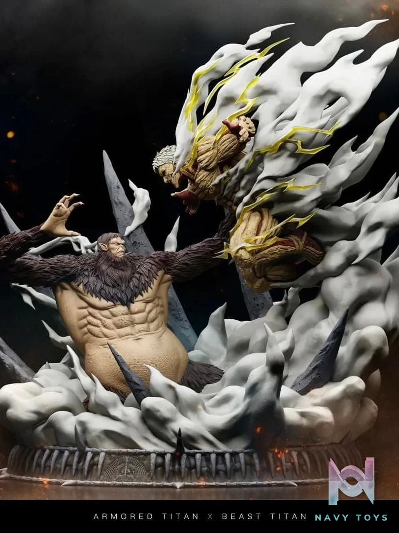 Armored Titan VS Beast Titan - Attack On Titan - Chikara Studio resin statue Chikara Studio anime figure