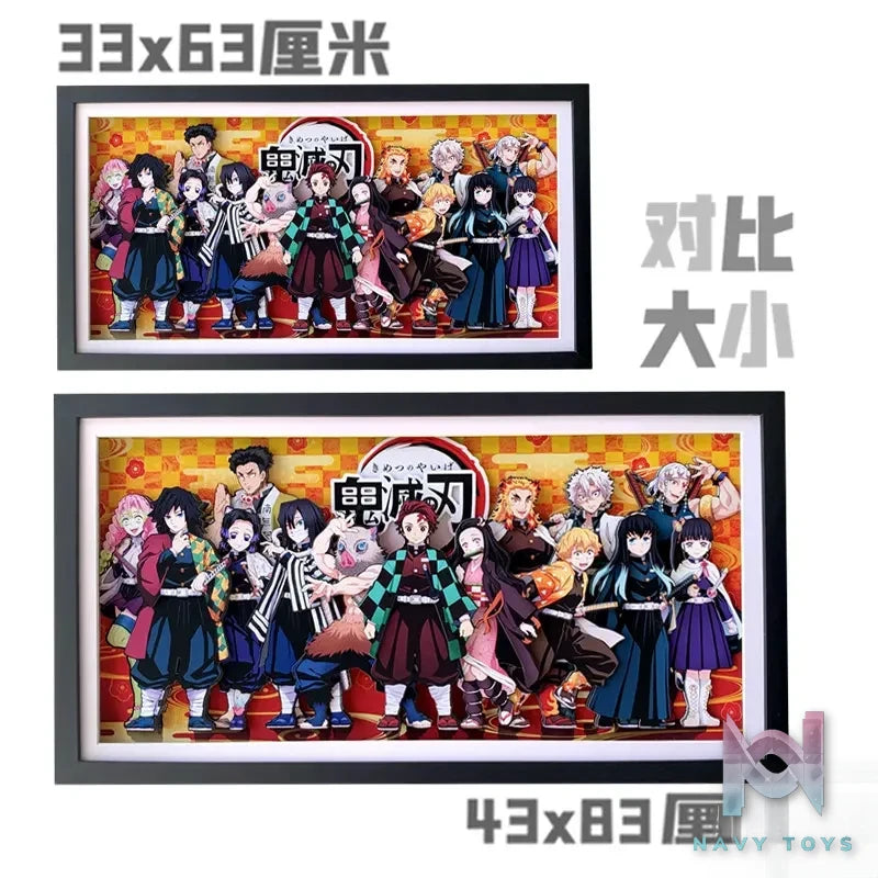 KALA HOME Studio – Demon Slayer Multiple Characters #06 3D Decorative Painting Demon Slayer