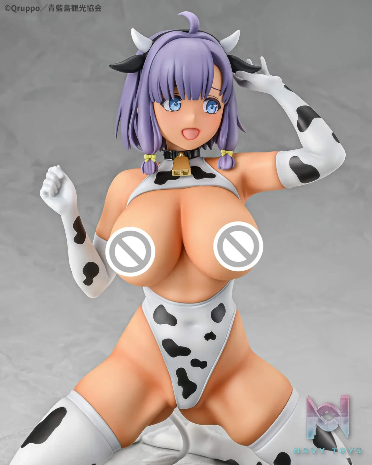 Q-six – Nukitashi THE ANIMATION Misaki Hotori Cow Pattern Costume 1/5 Complete Figure (Licensed)