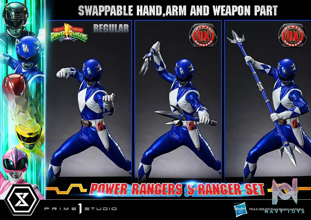 Prime 1 Studio – Premium Masterline Mighty Morphin Power Rangers Power Rangers 5-Ranger Set PMPWR-01 PMPWR-01DX PMPWR-01DXS (Licensed)