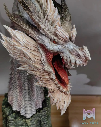 Dragon Frontier Studio – Monster Hunter White Fatalis Head Sculpture