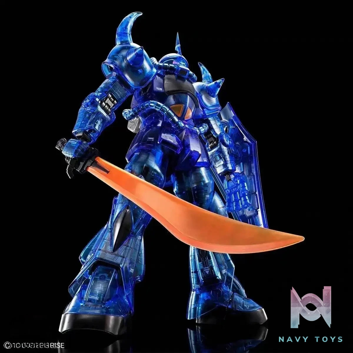 BANDAI SPIRITS – MG 1/100 Gouf 2.0 MS-07B (Clear Color) Gundam Base Limited Model Kit (Licensed)