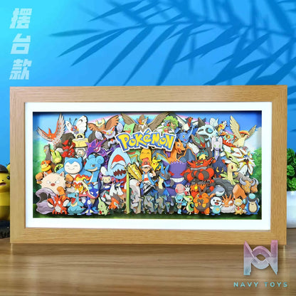 KALA HOME Studio – Pokémon Multiple Characters #01 3D Decorative Painting Pokémon