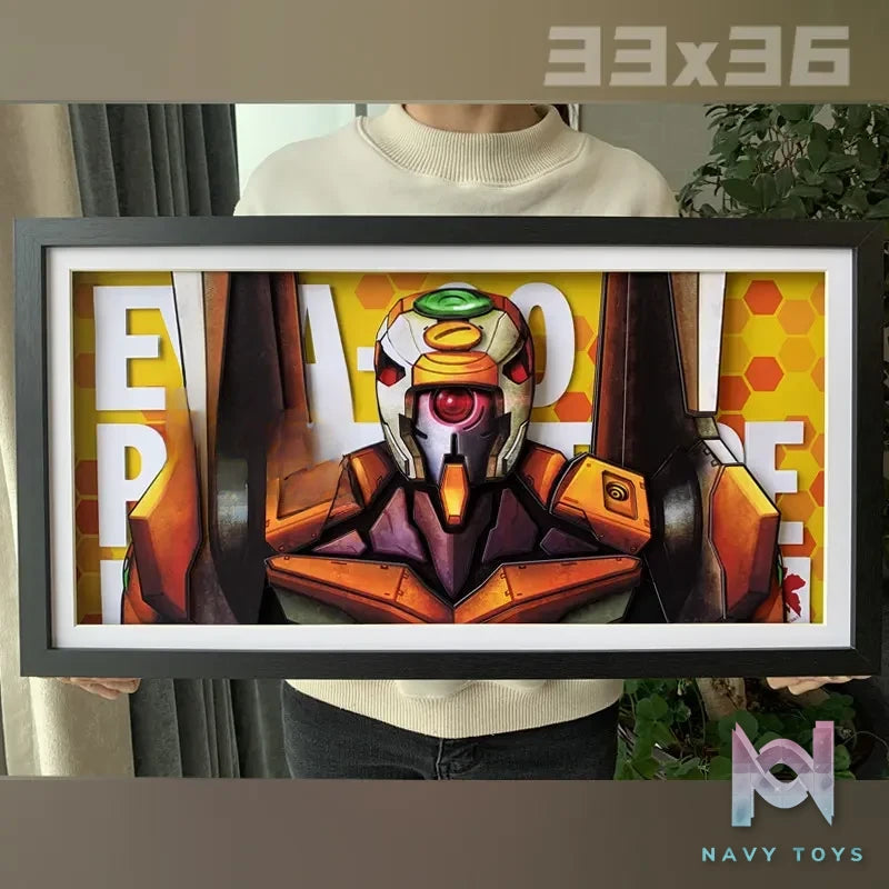 KALA HOME Studio – Evangelion Unit-00 3D Decorative Painting Neon Genesis Evangelion