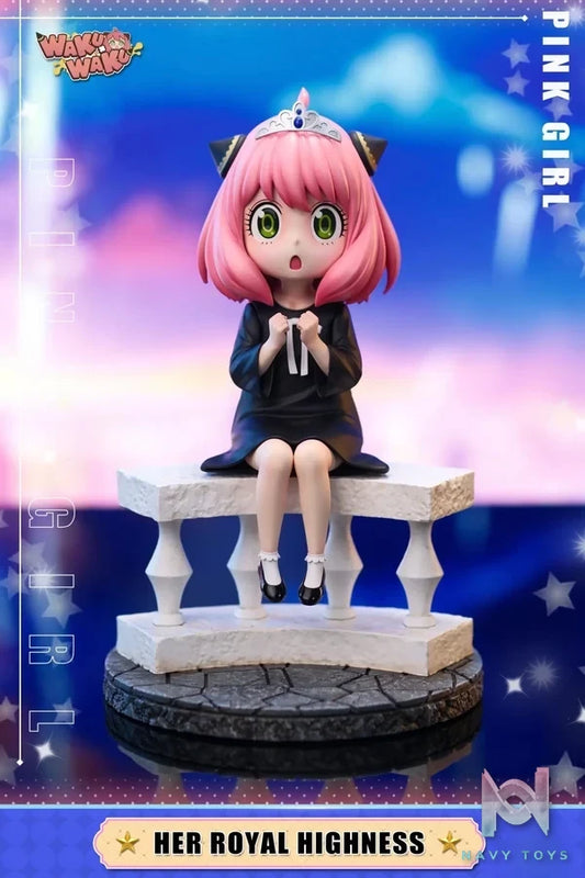 WakuWaku Studio - Spy x Family 020 Princess Anya Forger resin statue Navy Toys anime figure