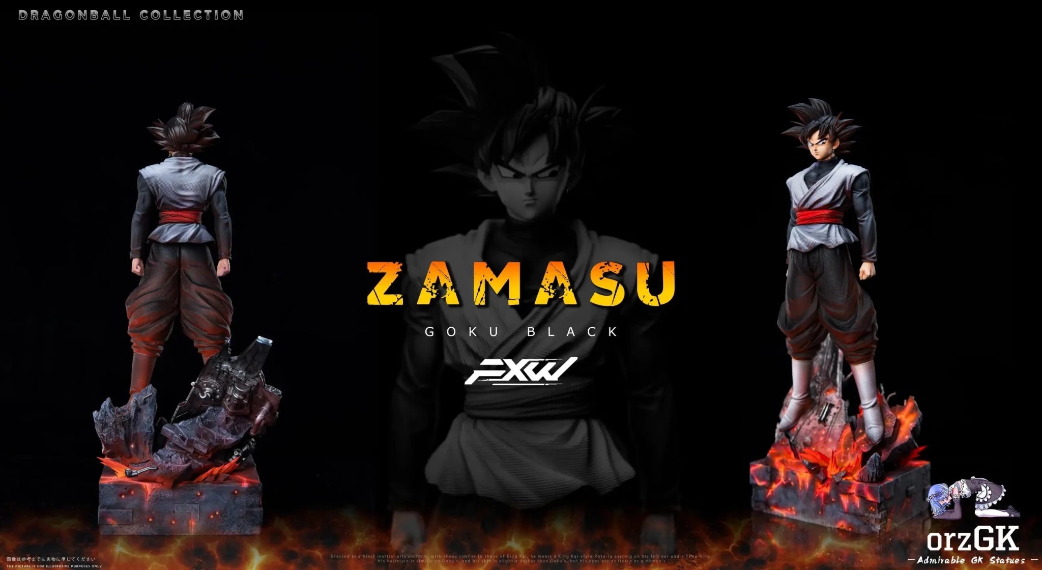 Goku Black - Dragon Ball - FXW Studio resin statue Navy Toys anime figure