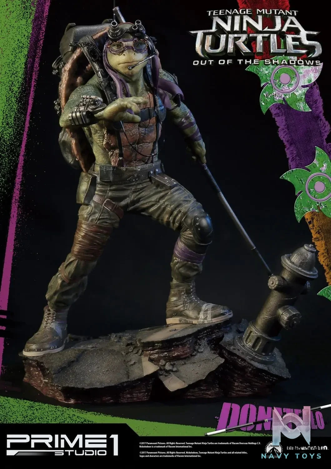 Prime 1 Studio – Premium Masterline Teenage Mutant Ninja Turtles: Out of the Shadows (Film) Donatello PMTMNT-05 (Licensed)