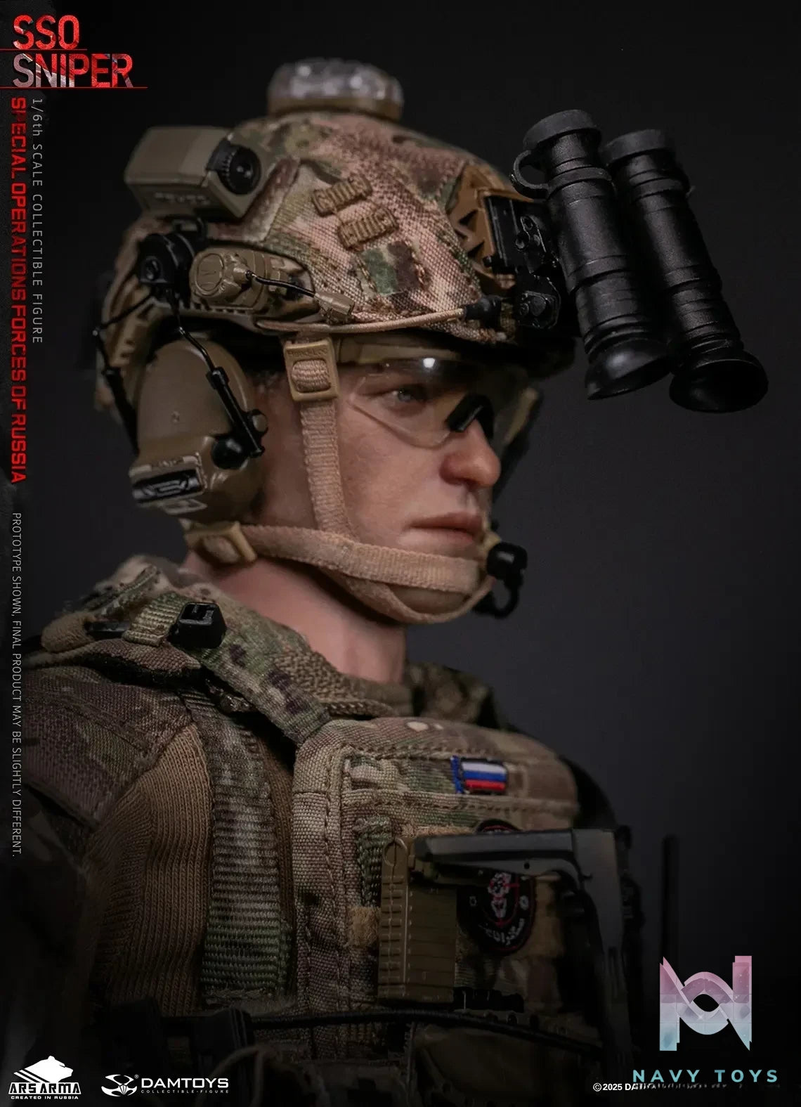 DAMTOYS – 1/6 Scale Russian Federation SSO Special Forces Sniper Item No. 78108 (Licensed)