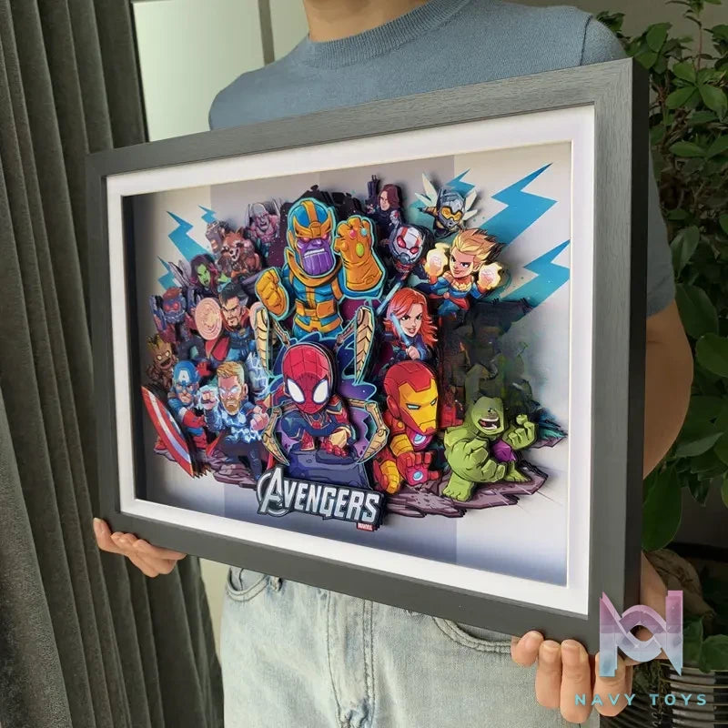 KALA HOME Studio – Marvel Multiple Characters #01 3D Decorative Painting Marvel