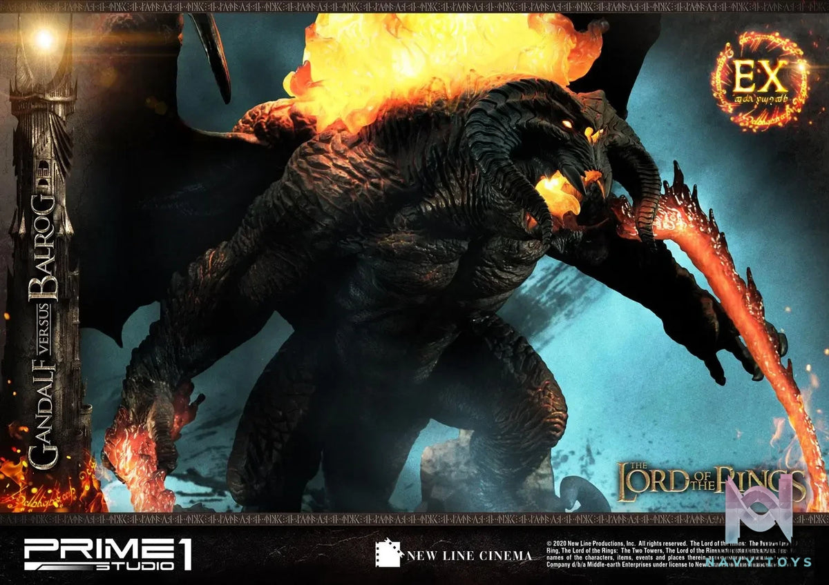 Prime 1 Studio – Premium Masterline The Lord of the Rings (Film) Gandalf Versus Balrog PMLOTR-02 PMLOTR-02EX (Licensed)