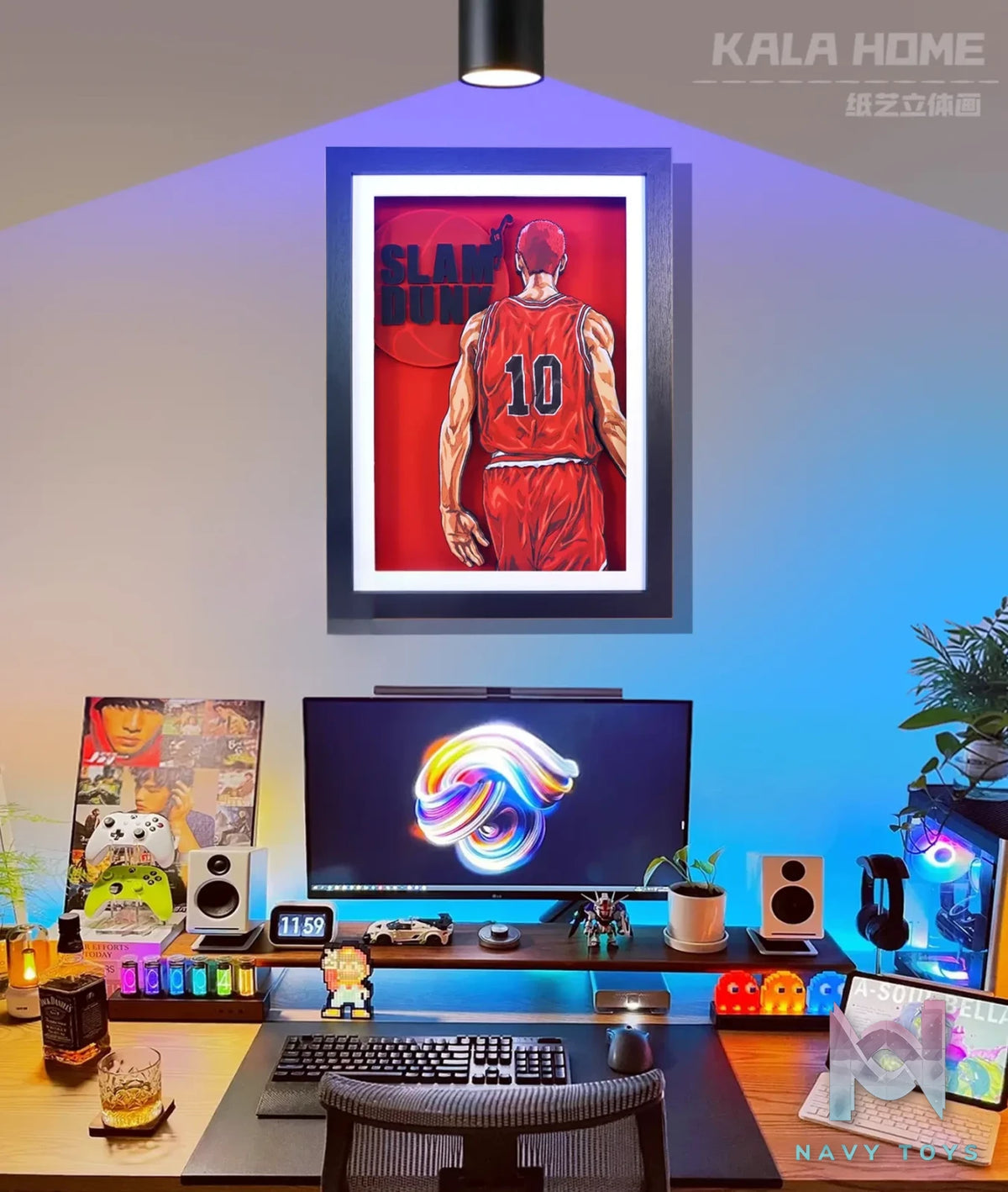 KALA HOME Studio – Hanamichi Sakuragi #02 3D Decorative Painting Slam Dunk