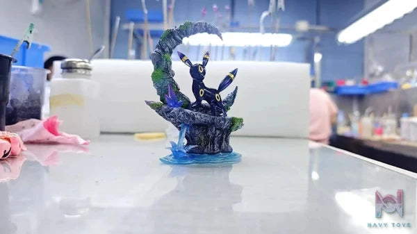 Fu Shi Hui Studio - Pokémon Eevee Ecology Series 1 Umbreon resin statue Navy Toys anime figure