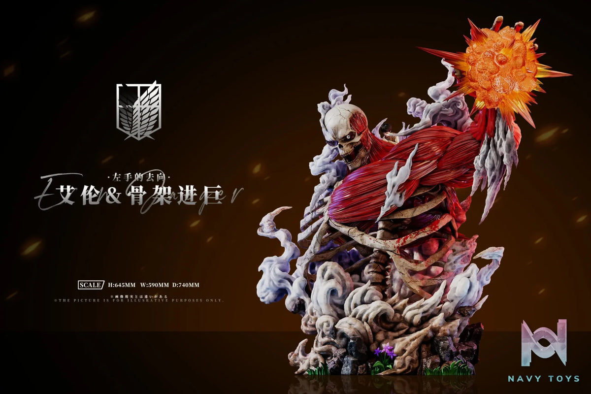 AZ Studio – Attack on Titan Where the Left Hand Goes: Eren & Skeleton Attack Titan