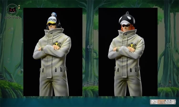 Syachi & Penguin resin statue Black Studio anime figure