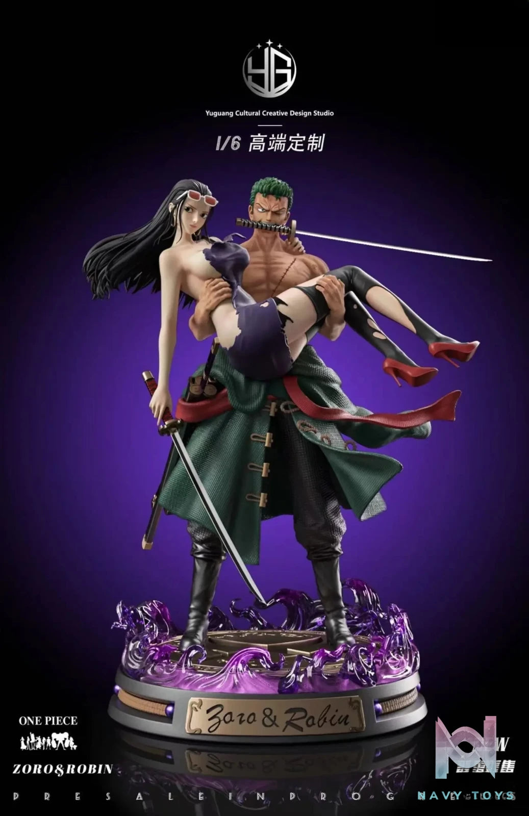 Yuguang Cultural Creative Design Studio – One Piece Roronoa Zoro and Nico Robin