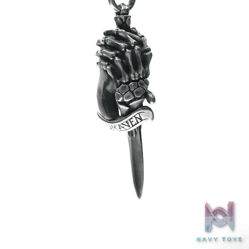 Raven Studio (silver jewelry) – 5th Anniversary Edition Dark “Awakening” Dagger Pendant Original