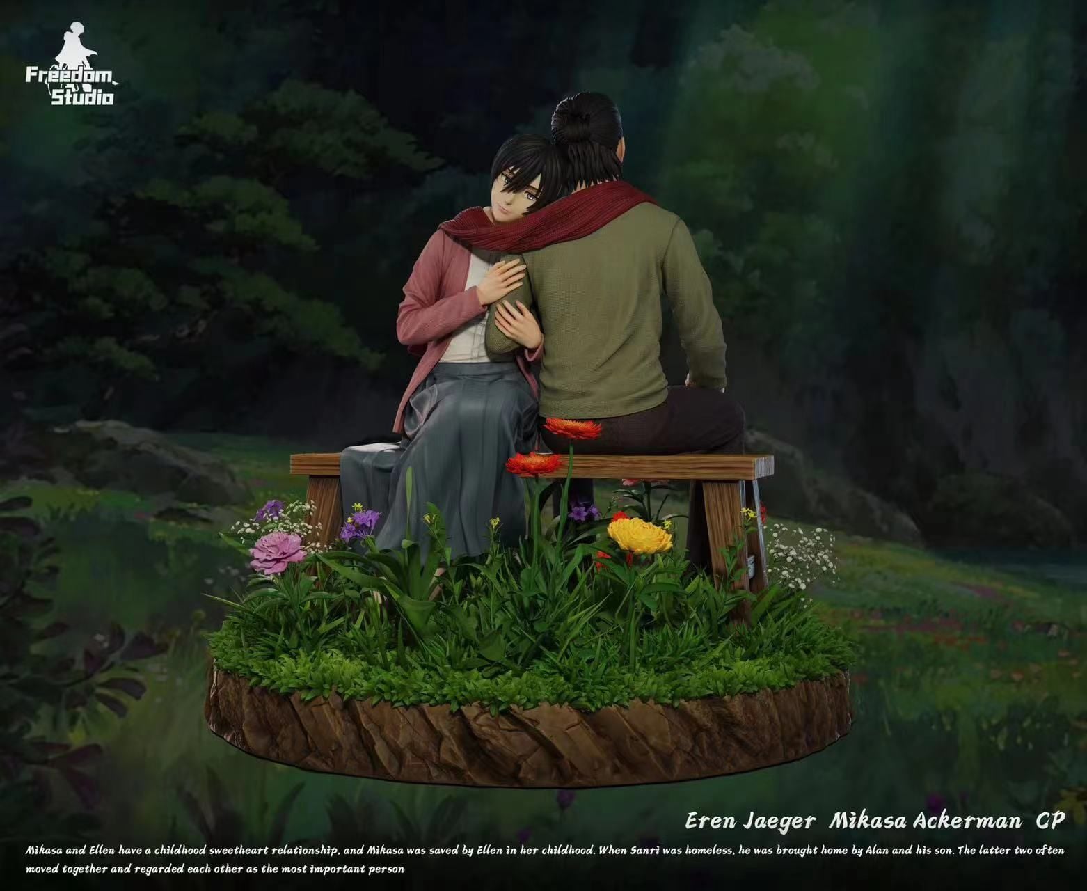 Eren & Mikasa - Attack On Titan - Freedom Studio resin statue freedom studio anime figure