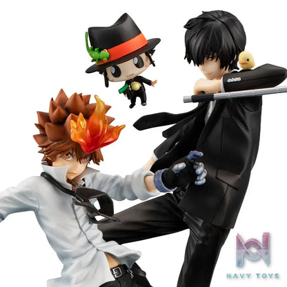 MegaHouse – G.E.M. Series Reborn! Tsunayoshi Sawada & Kyoya Hibari & Reborn Set Complete Figure (Licensed)
