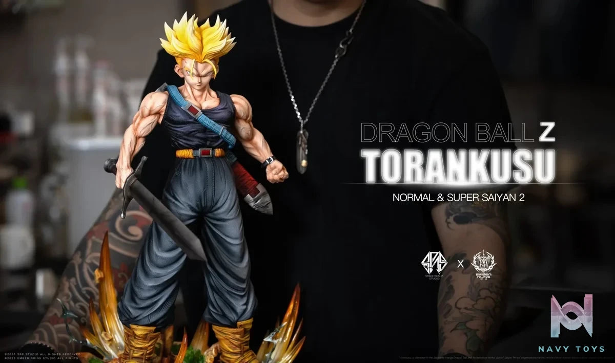 Space Realm Studio & Ember Ruins Studio - Dragon Ball Trunks resin statue Navy Toys anime figure