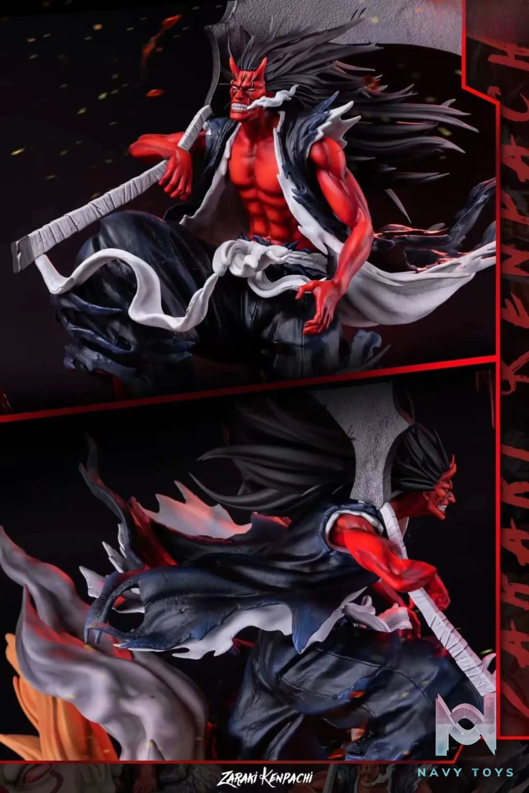 Blood Night Studio – Bleach Thousand Year Blood War Swastika Form Series #1—Zaraki Kenpachi