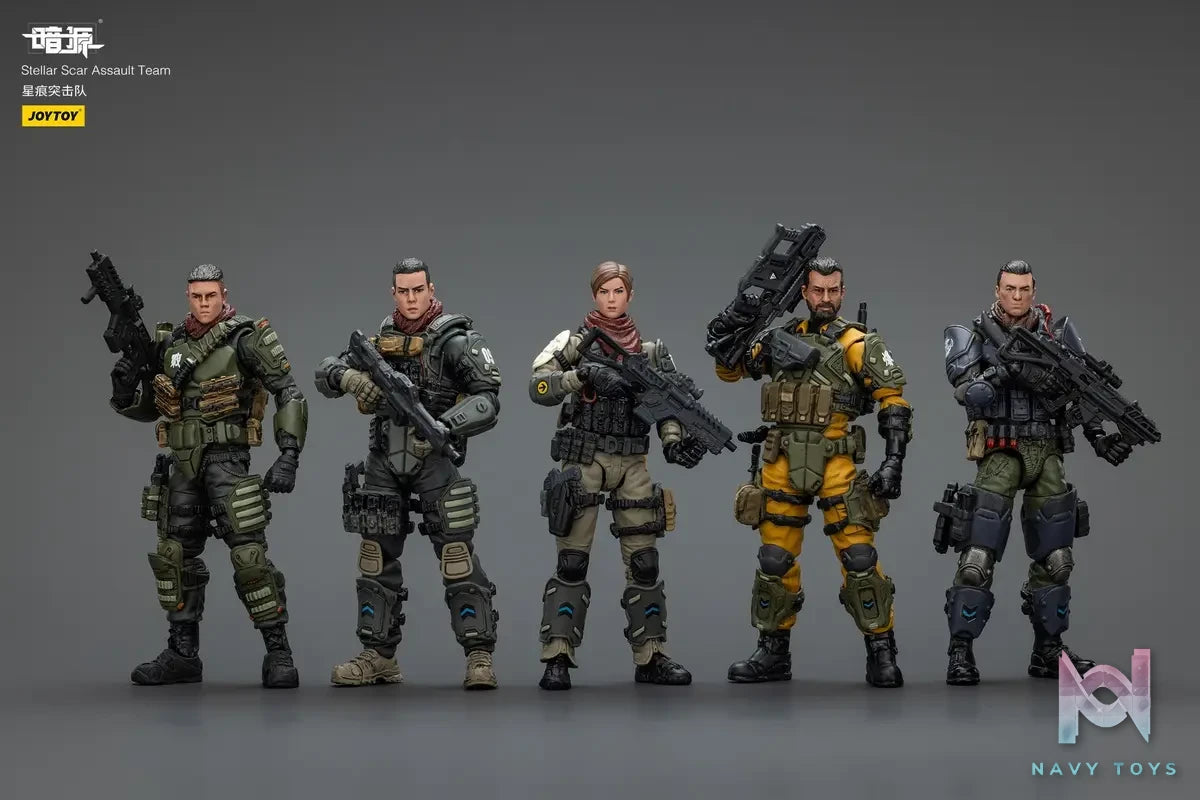 JOYTOY – Stellar Scar Assault Team Gravelgold & Darksilicon & Titanite & Firesulfur & Ghostmanganese JT01871 JT01888 JT01895 JT01901 JT01918 (Licensed)