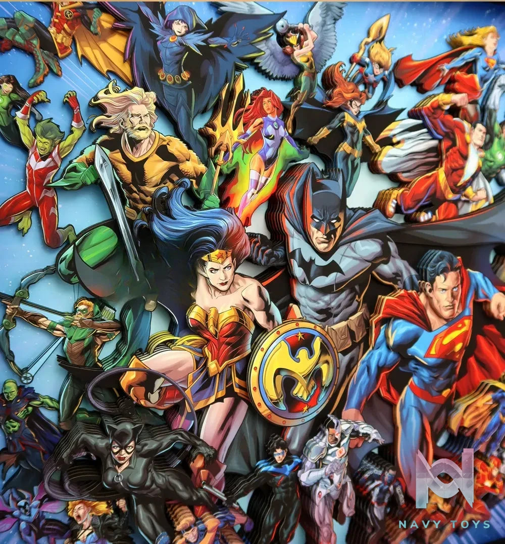 KALA HOME Studio – DC Comics Multiple Characters 3D Decorative Painting DC Comics