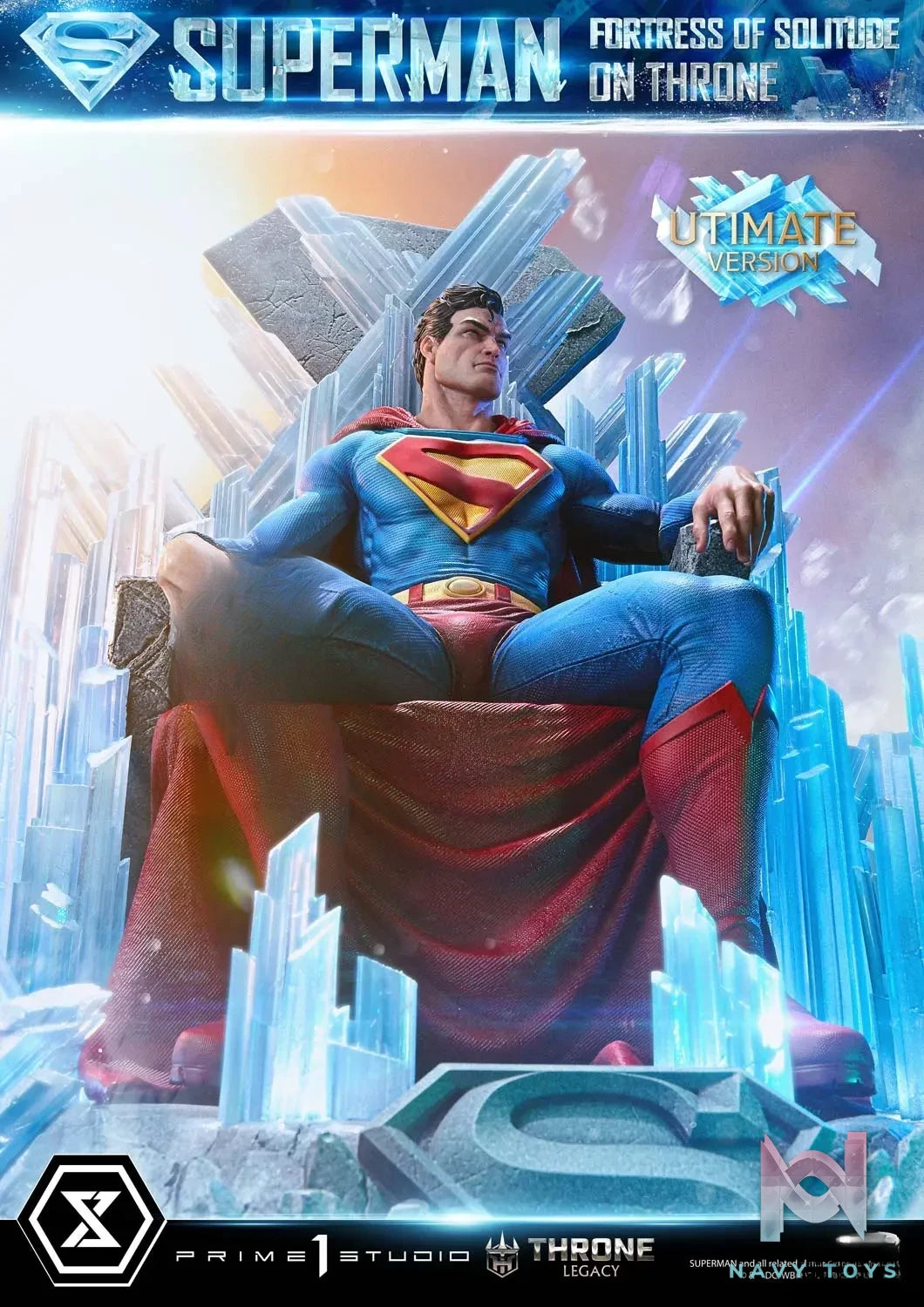 Prime 1 Studio – Superman (Comics) Superman Fortress of Solitude on Throne (Design by Gabriele Dell’Otto) TLCDC-08 TLCDC-08UT TLCDC-08UTS (Licensed)