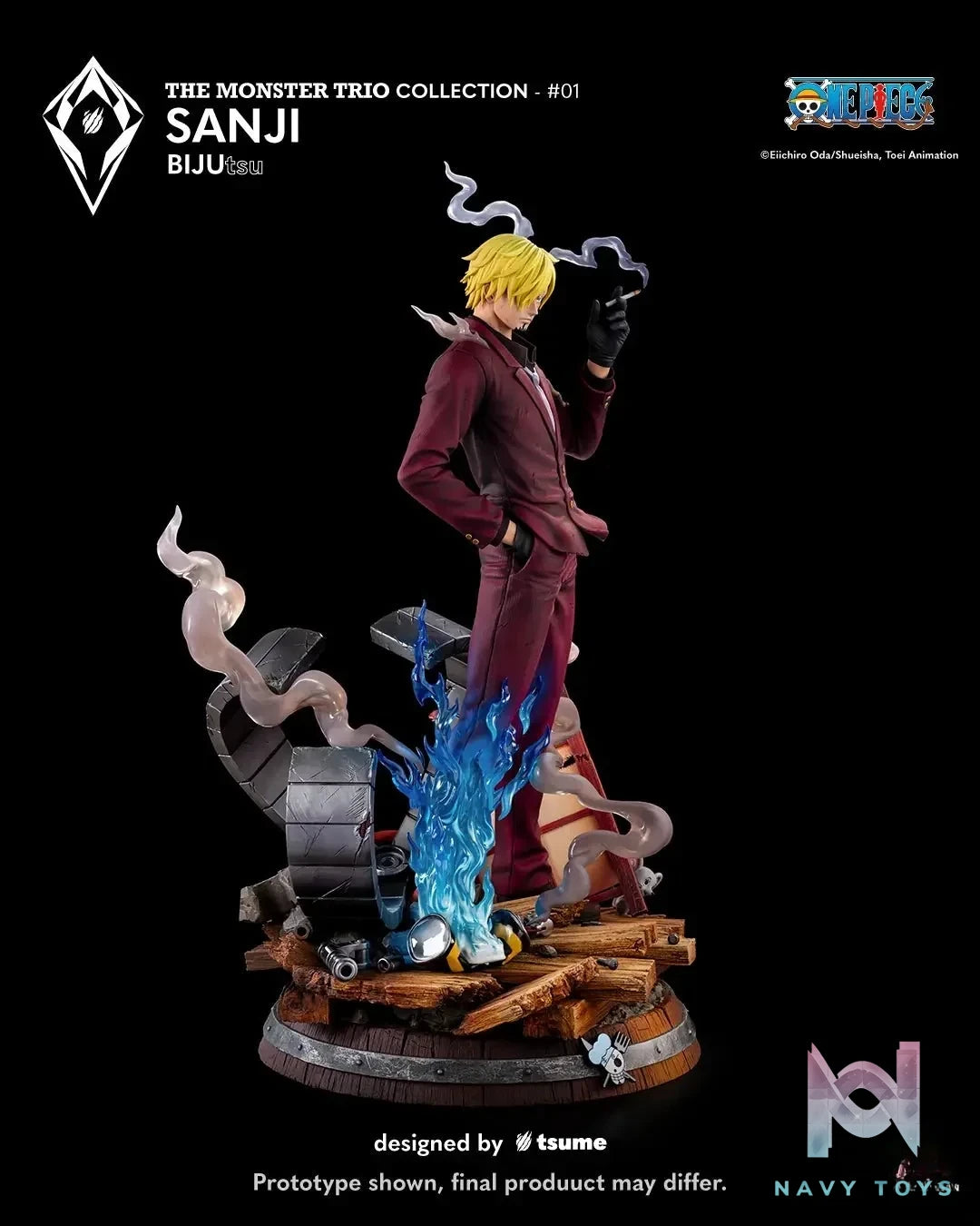 Tsume Studio - One Piece Sanji BIJUtsu (Licensed) resin statue Navy Toys anime figure