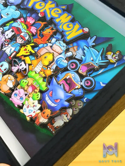 Yu Zhi Jiang Studio – Pokémon Multiple Characters 3D Decorative Painting Pokémon