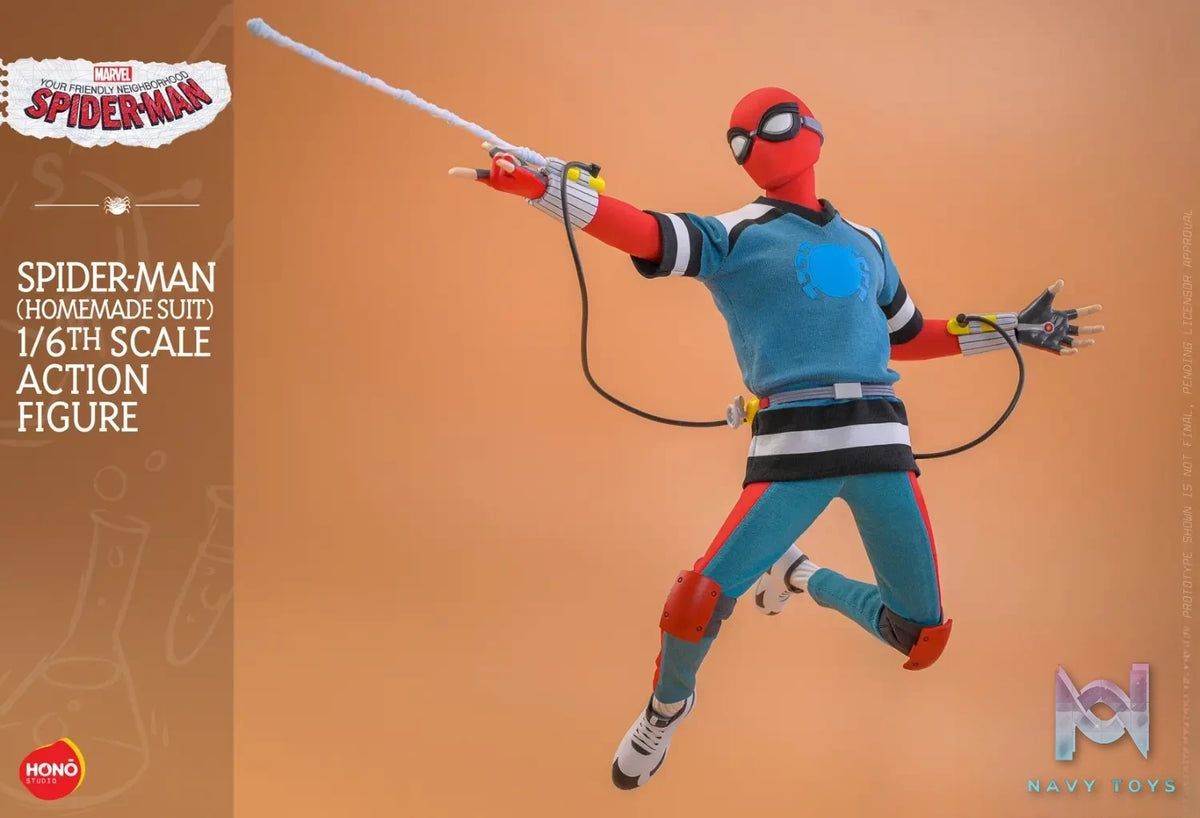 Hottoys & HONO Studio – Marvel Your Friendly Neighborhood Spider-Man (Homemade Suit) Action Figure HS07 (Licensed)