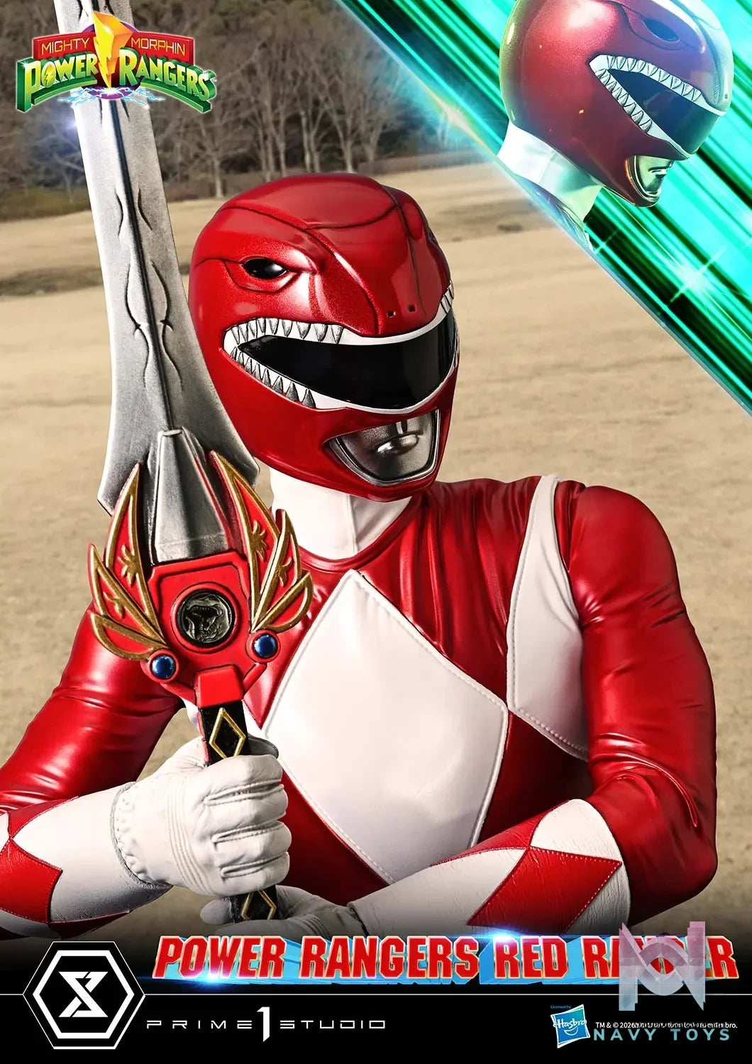 Prime 1 Studio – Premium Masterline Mighty Morphin Power Rangers Power Rangers Red Ranger PMPWR-02 (Licensed)