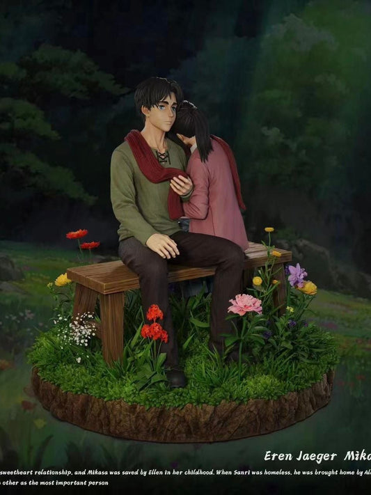 Eren & Mikasa - Attack On Titan - Freedom Studio resin statue freedom studio anime figure