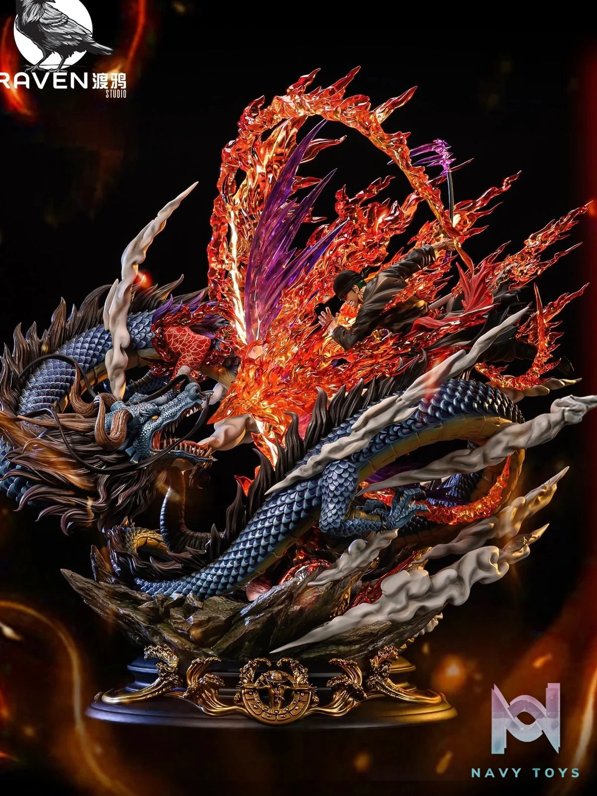 Zoro vs Kaido - One Piece - Raven Studio resin statue RAVEN Studio anime figure