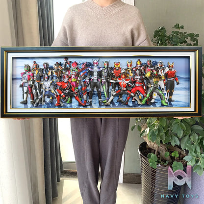 KALA HOME Studio – Kamen Rider Multiple Characters #02 3D Decorative Painting Kamen Rider