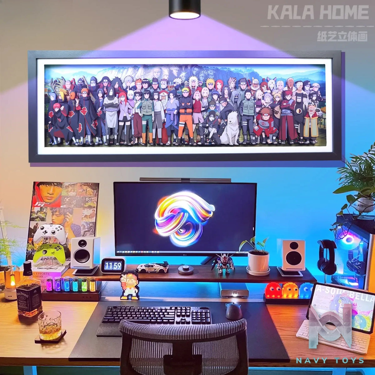 KALA HOME Studio – Naruto Multiple Characters #09 3D Decorative Painting Naruto