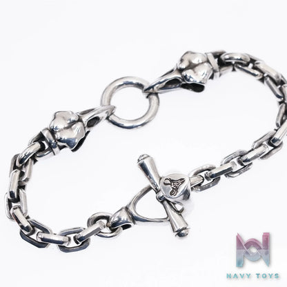 Raven Studio (silver jewelry) – Original Exclusive “Source” Raven Skull Bracelet Original