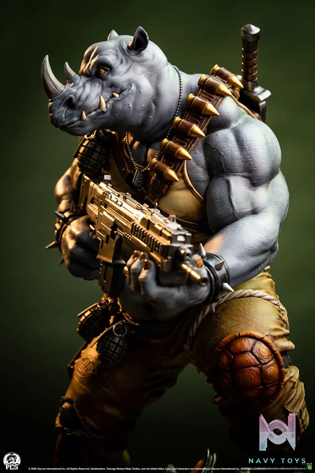 Premium Collectibles Studio – TMNT Legends Rocksteady 1/3 Scale Statue (Licensed)