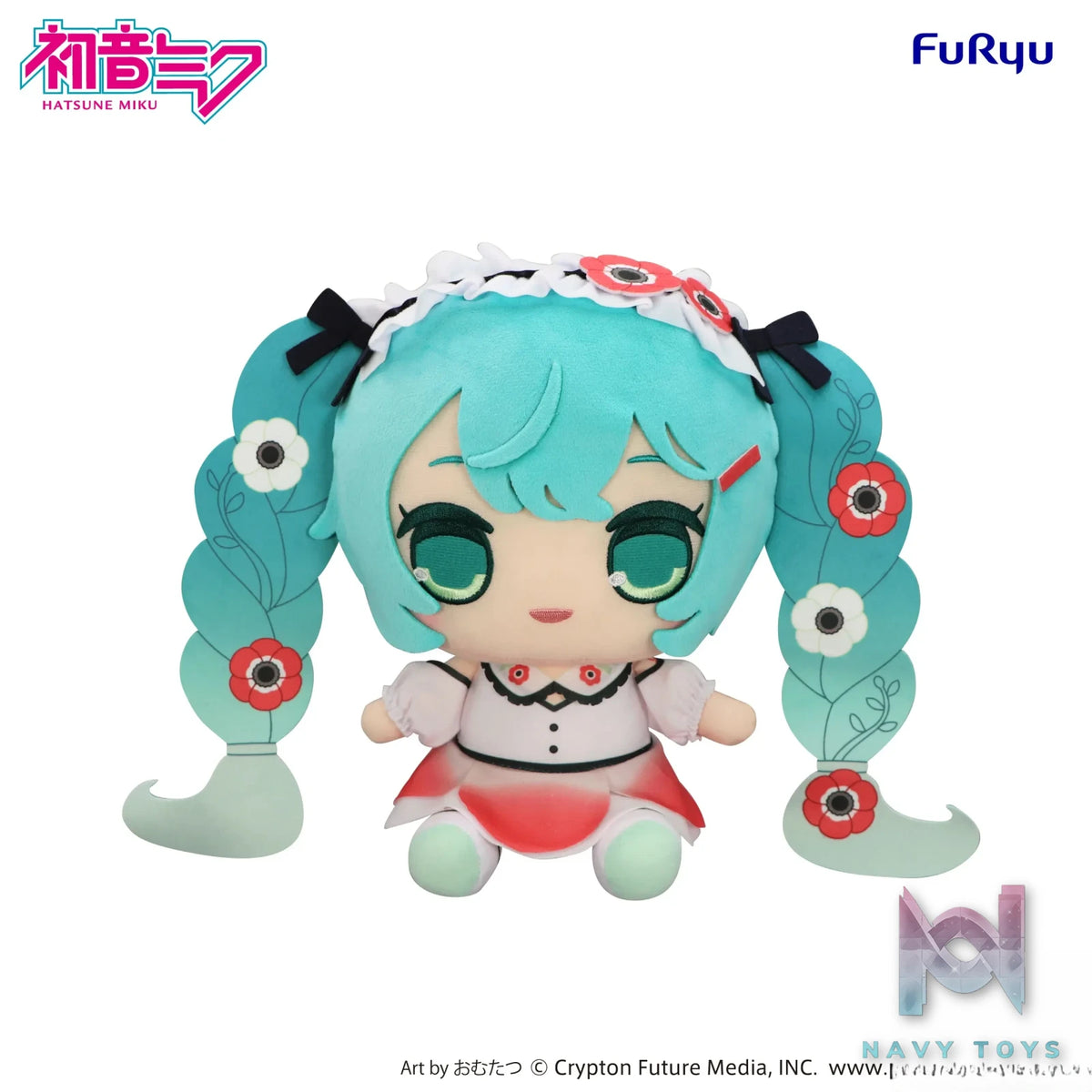 FURYU – Hatsune Miku KYURUMARU Big Plush Toy Anemone (Licensed)
