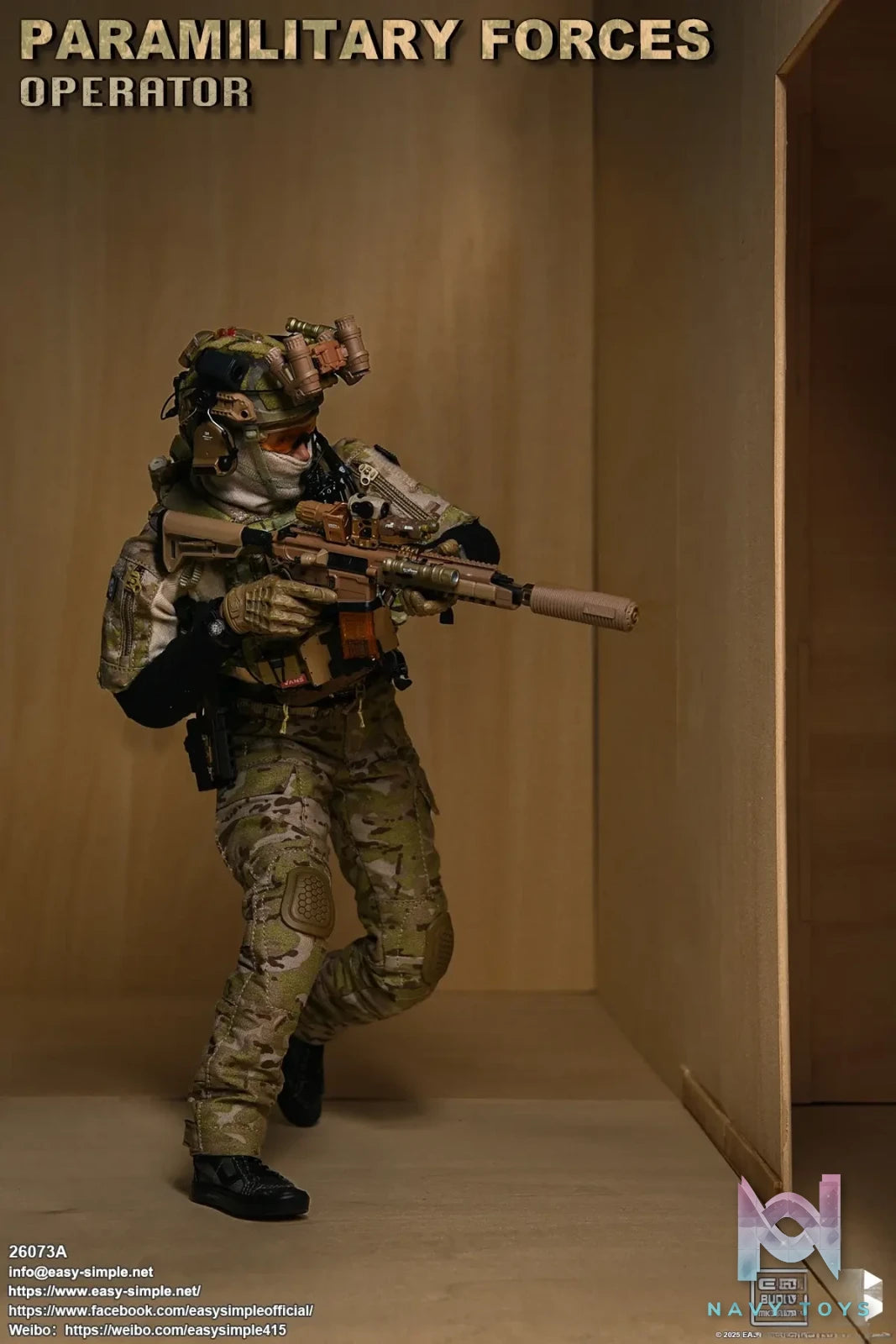 Easy Simple – Paramilitary Forces Operator Action Figure 26073A X 26073B (Licensed)