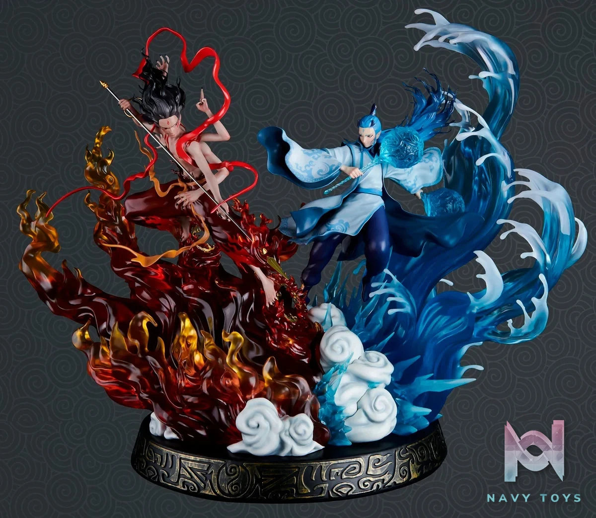 Na Tra vs Ngao Bính (Ne Zha vs Ao Bing) - Bandai Namco Shanghai resin statue Bandai Namco anime figure