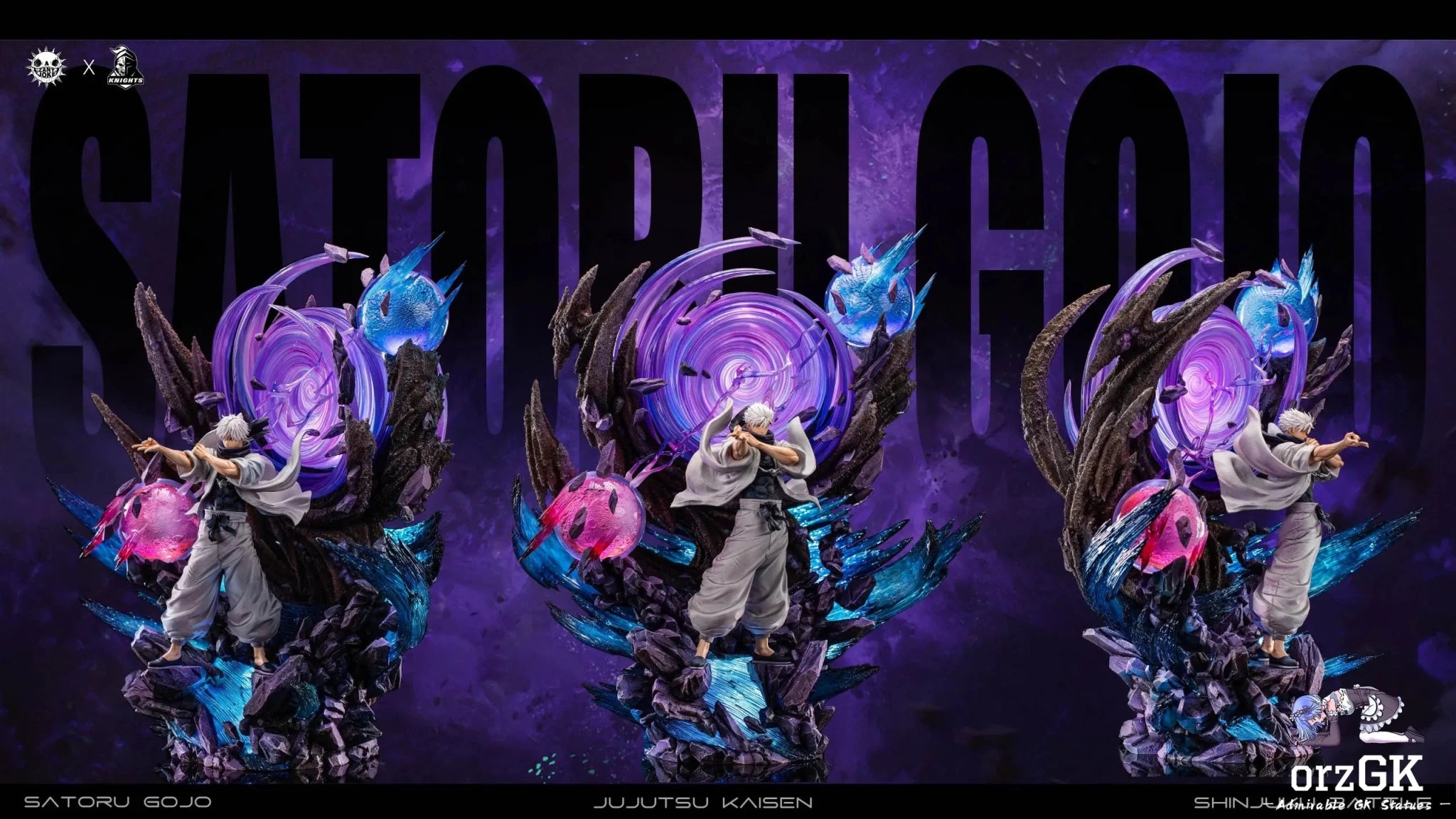 ZanyJoke Studio & Temple Studio - Jujutsu Kaisen S01 Gojo Satoru, the Battle of the Demon Realm Shinjuku resin statue Navy Toys anime figure