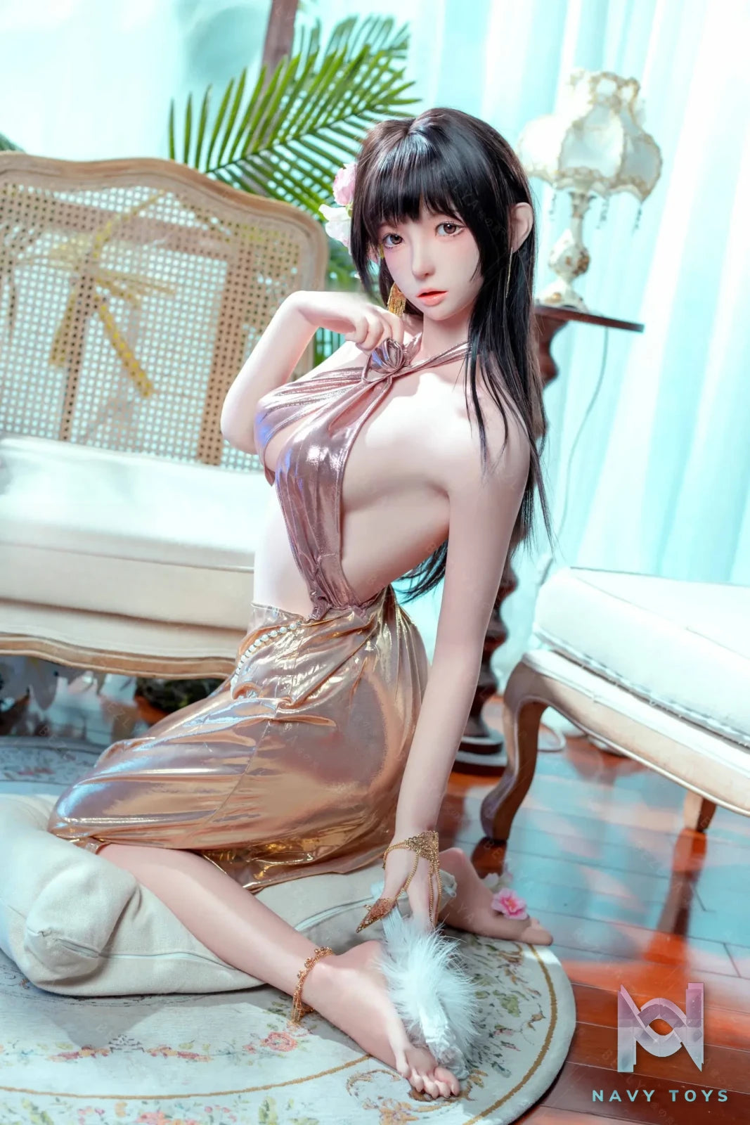 Bezlya – 2.2CF Series 159cm Chunmomo Makeup No. 1 Devotion Silicone Love Doll (Licensed)